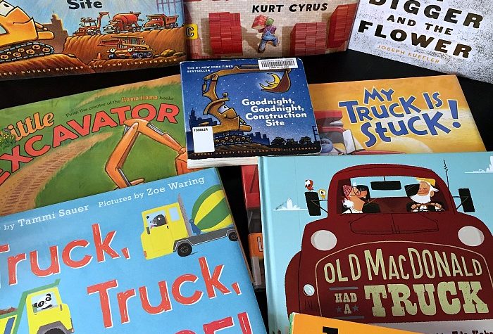 Construction Truck Books © Capturing Parenthood