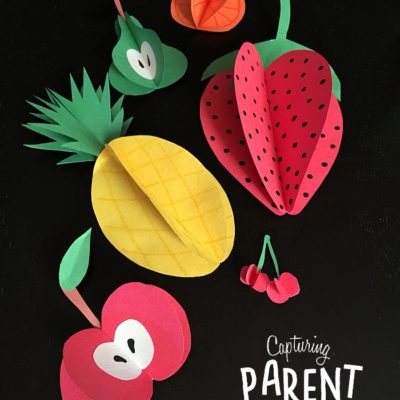 3D Paper Fruits for Summer © Capturing Parenthood
