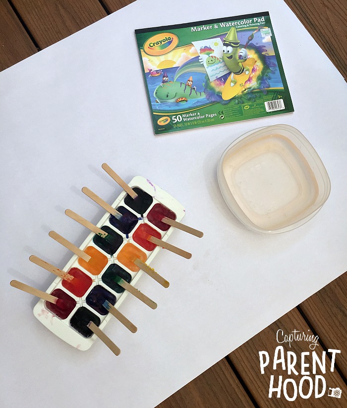 Watercolor Ice Painting © Capturing Parenthood