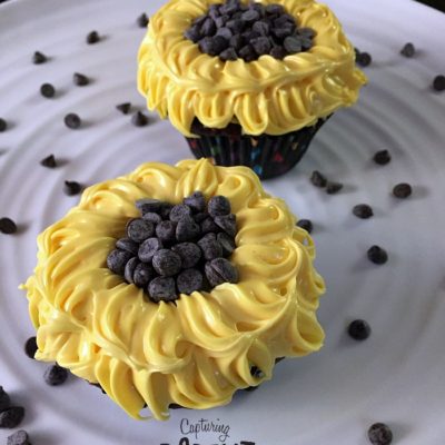 Simple Sunflower Cupcakes