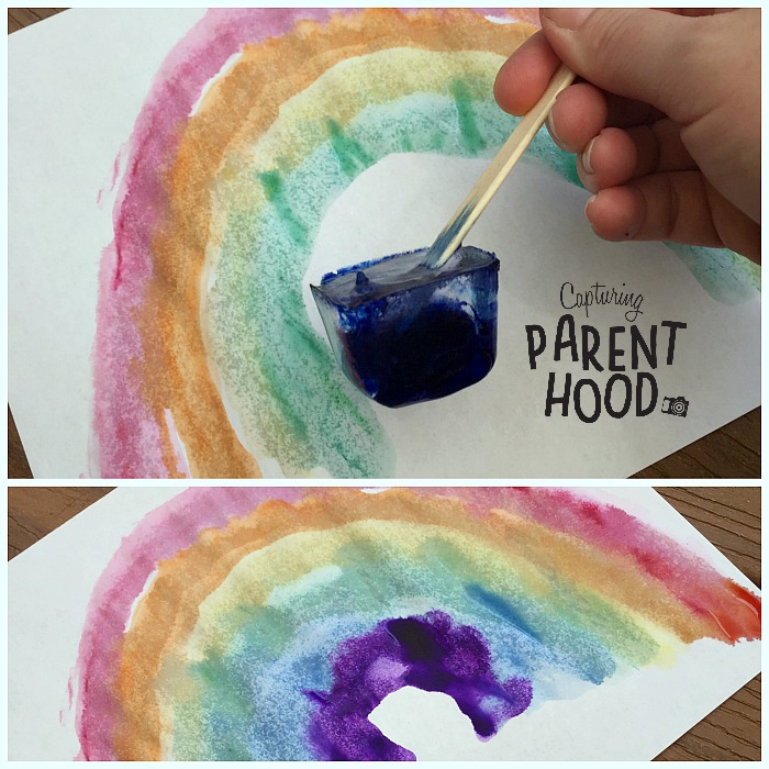 Watercolor Ice Painting © Capturing Parenthood