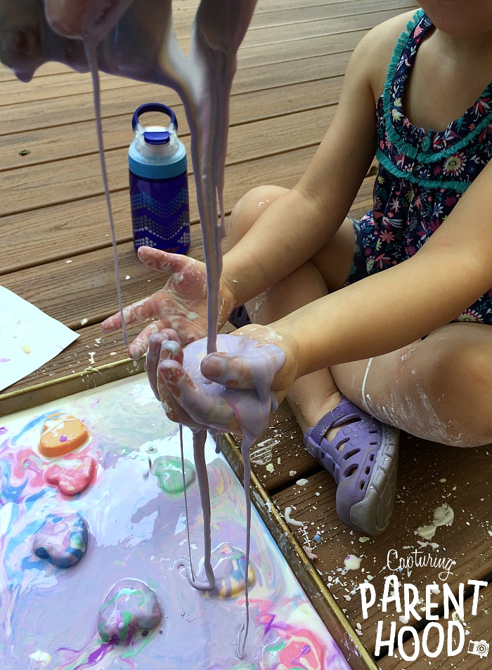 Frozen Goop - Summer Sensory Exploration © Capturing Parenthood
