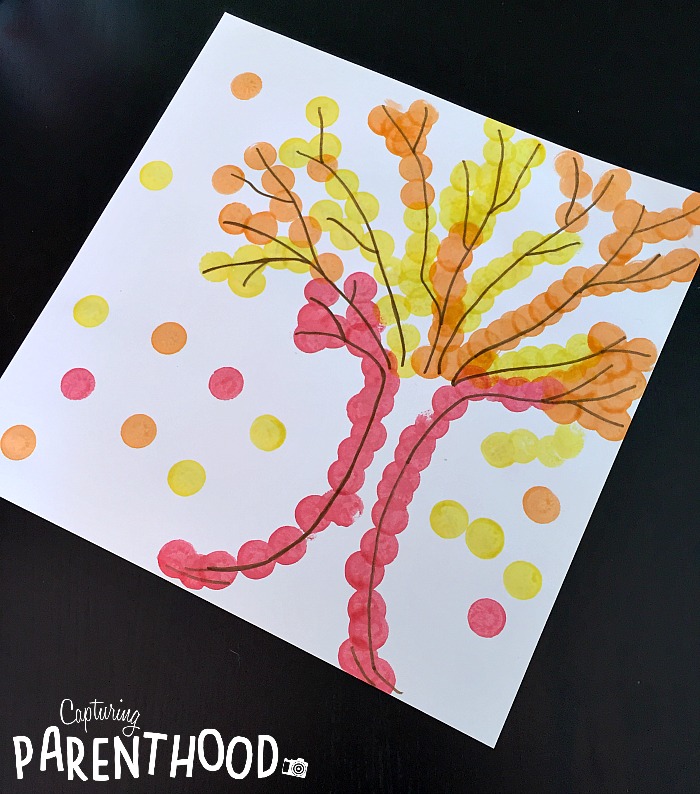 Fall Tree Crafts for Kids © Capturing Parenthood