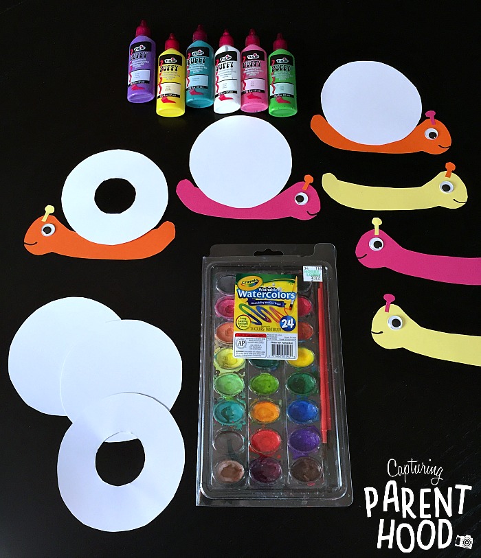 Silly Slug & Snail Craft © Capturing Parenthood