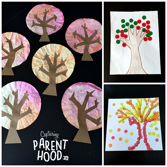 Fall Tree Crafts for Kids © Capturing Parenthood