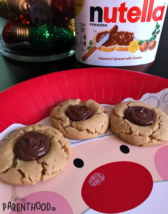 Peanut Butter & Nutella Blossom Cookies © Capturing Parenthood