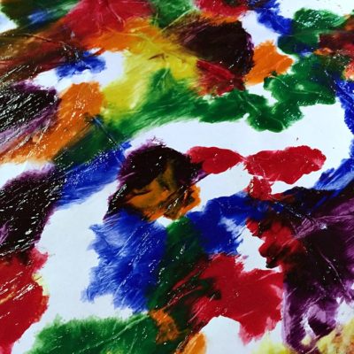 Plastic Wrap Painting – Process Art