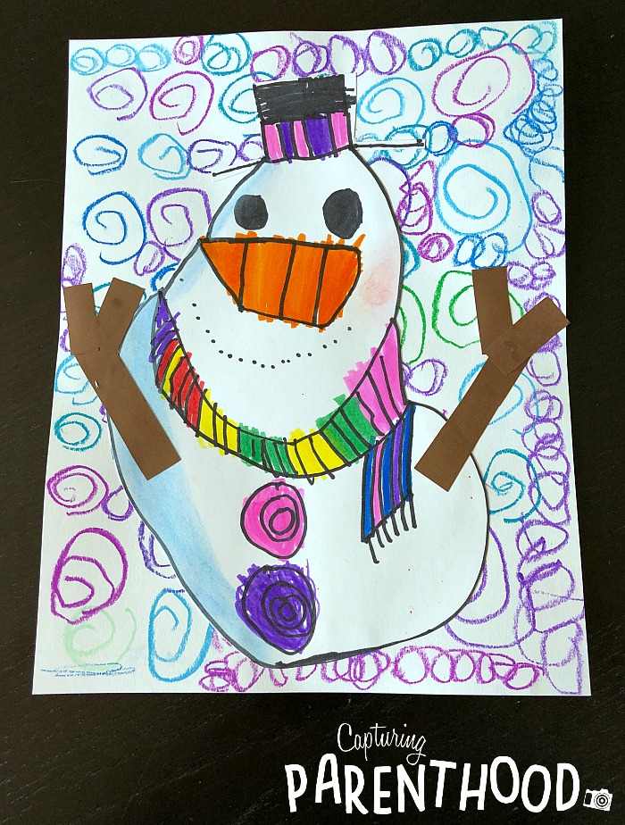Snowman Crafts for Kids © Capturing Parenthood