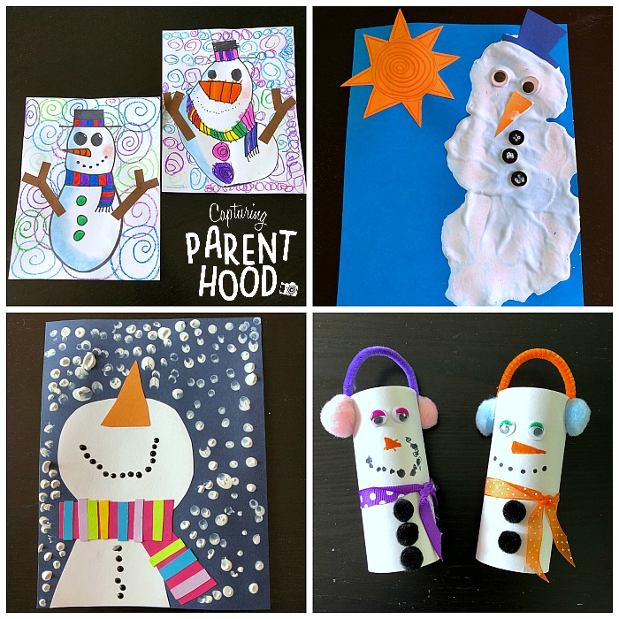 Snowman Crafts for Kids • Capturing Parenthood