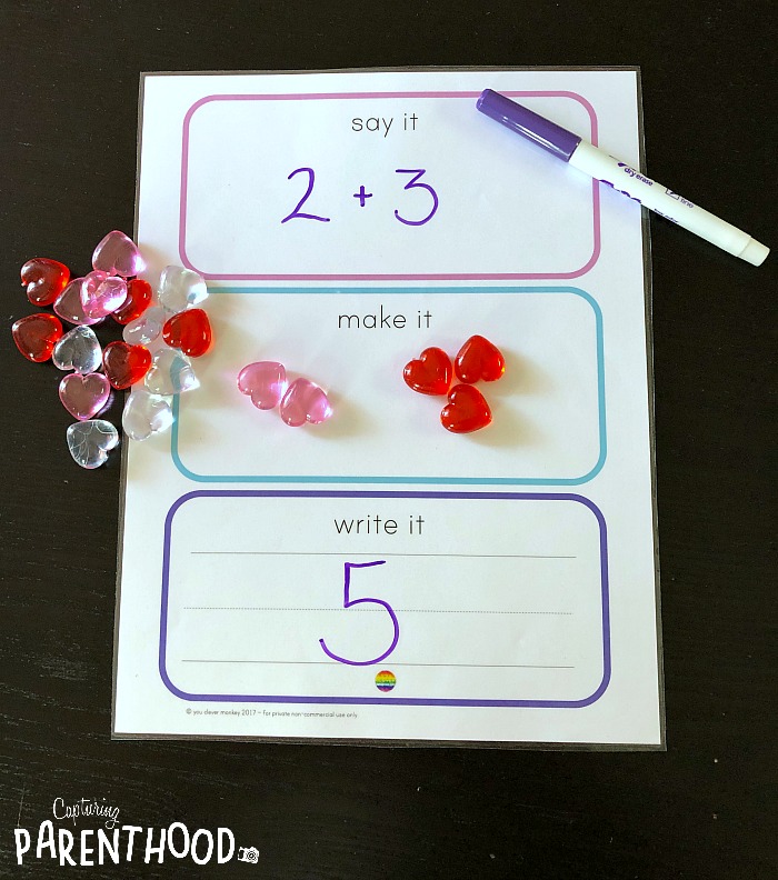 Preschool Math - Learning Addition © Capturing Parenthood