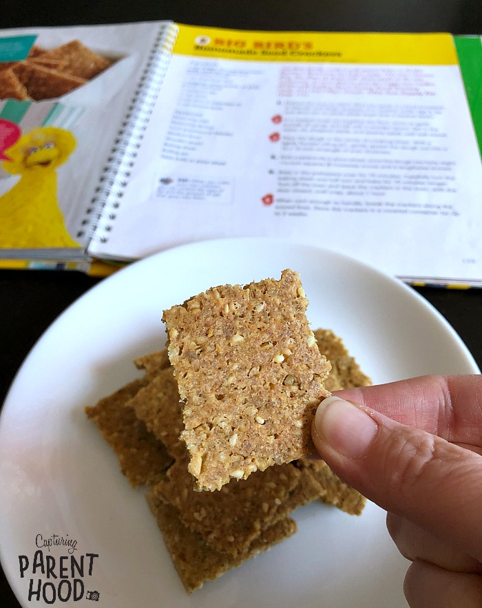 Cooking With Sesame Street - Homemade Seed Crackers © Capturing Parenthood