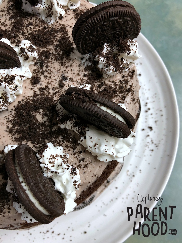 Chocolate Cookies & Cream Ice Cream Cake © Capturing Parenthood