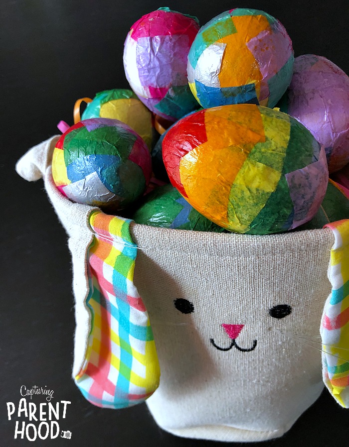 Tissue Paper Easter Egg Craft © Capturing Parenthood