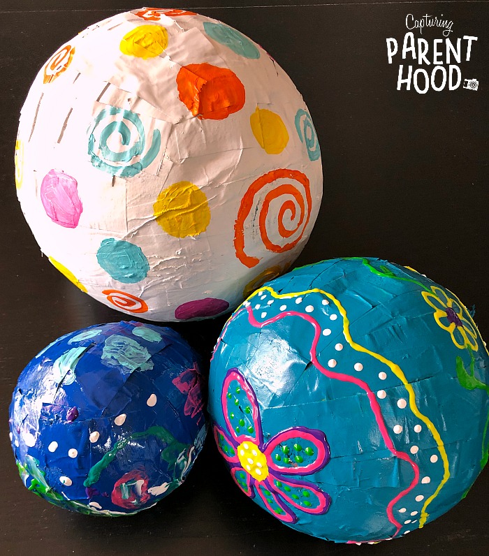 Paper Mache Easter Eggs • Capturing Parenthood