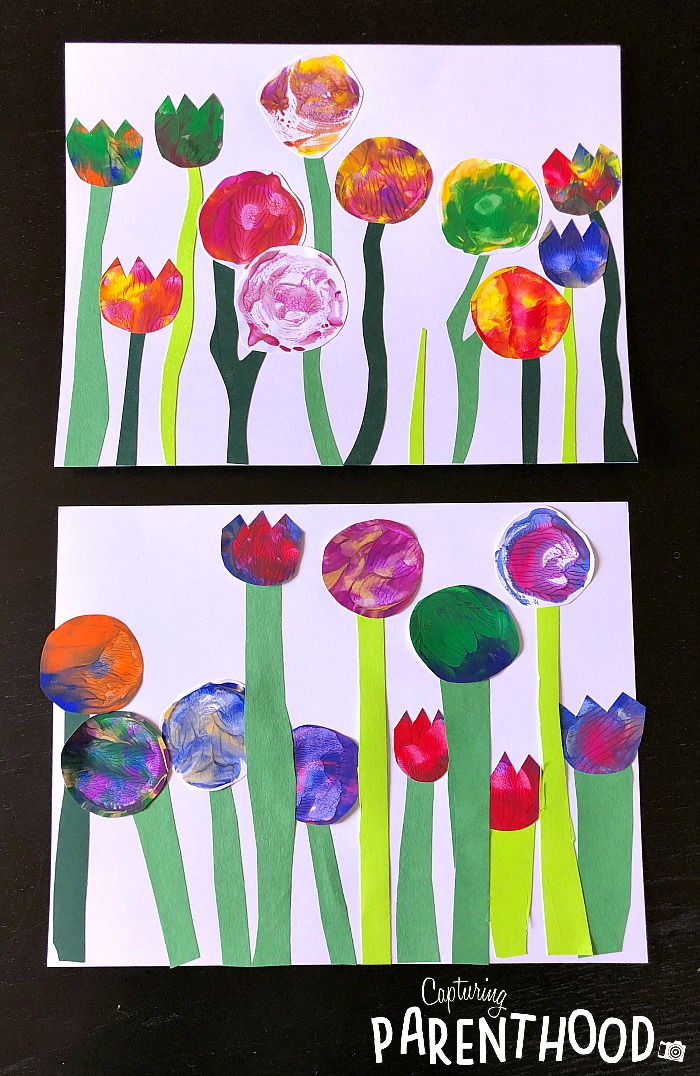 Muffin Tin Print Flower Gardens © Capturing Parenthood