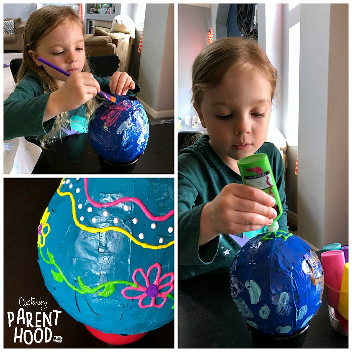 Paper Mache Easter Eggs © Capturing Parenthood