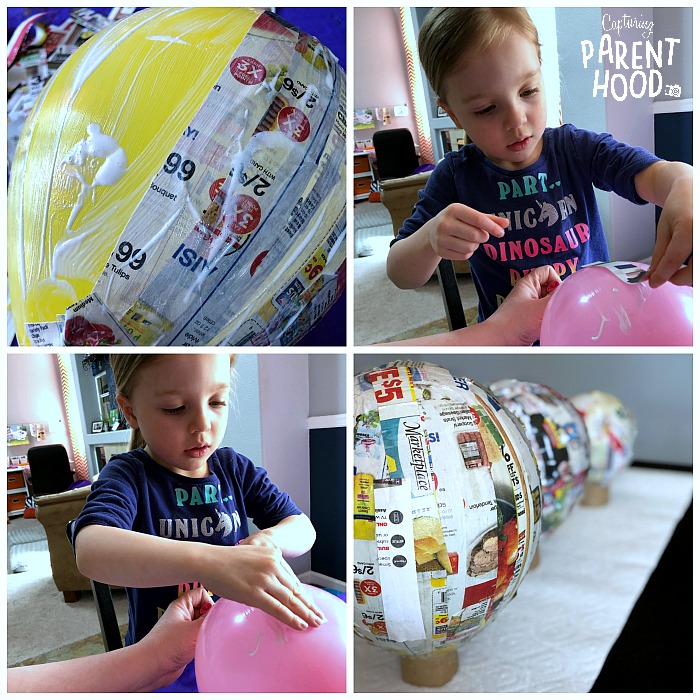 Paper Mache Easter Eggs © Capturing Parenthood