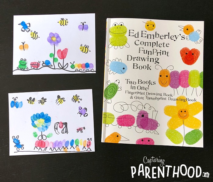 Spring-Themed Fingerprint Art Project © Capturing Parenthood
