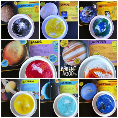 Plate Smoosh Planet Painting + Crafts • Capturing Parenthood