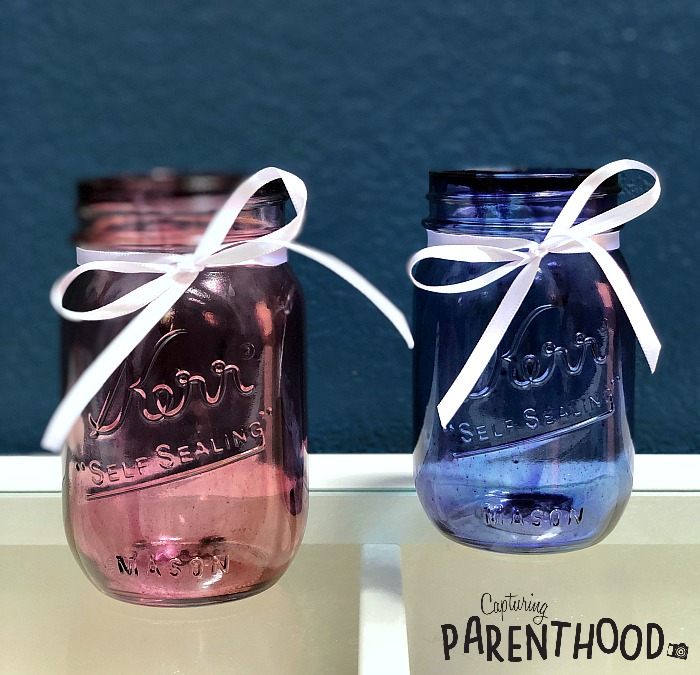 DIY Tinted Mason Jars - Two Ways
