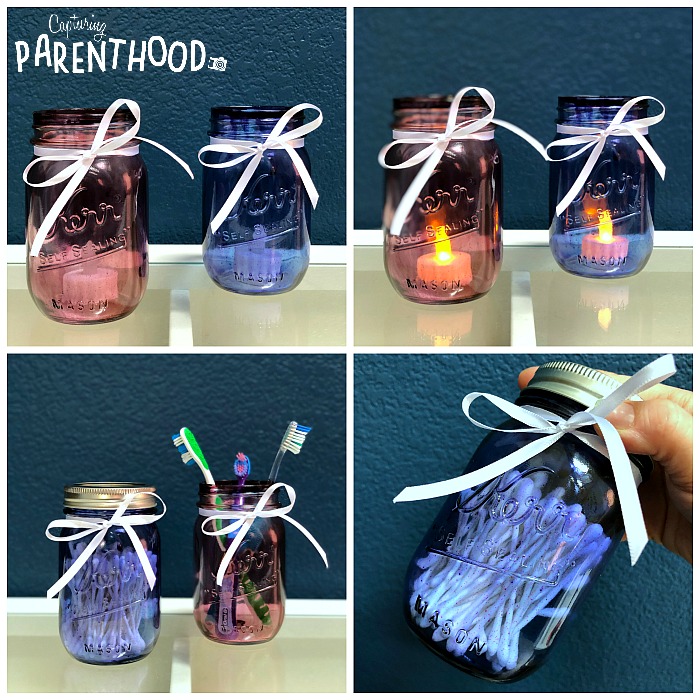 DIY Tinted Mason Jars - Two Ways • Capturing Parenthood