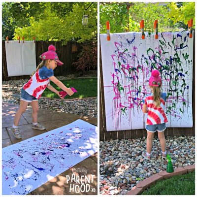 Spray Bottle Painting • Capturing Parenthood