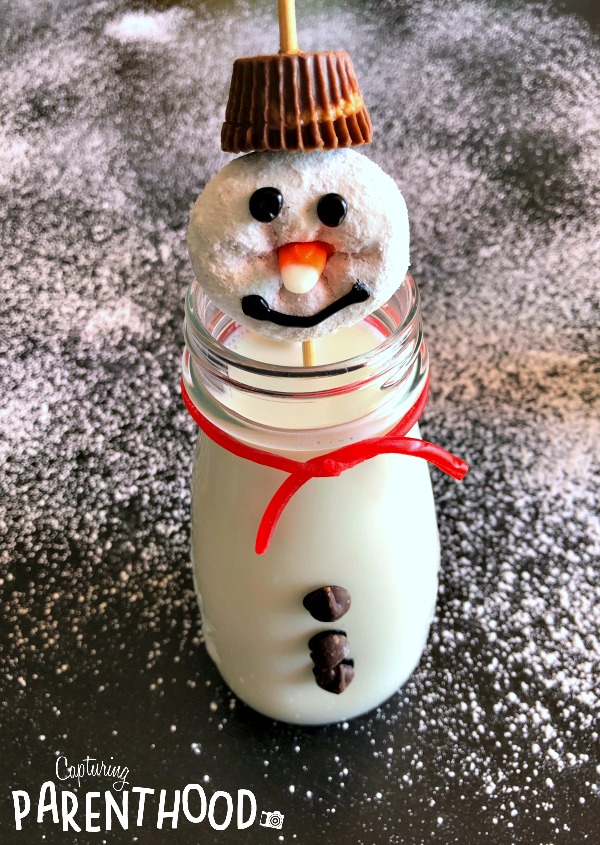 Snowman Milk Bottles